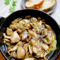 いなばっくす☆'s cooksnap of when they made 缶つまで♪かきの燻製のアヒージョ.