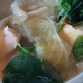 カクヨ's cooksnap of when they made 体ぽかぽか♪鮭と小松菜の酒粕みそ汁.
