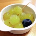 クックE04FUY☆'s cooksnap of when they made ぶどう(ピオーネ)の綺麗な皮のむき方★.