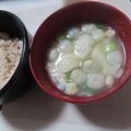 よちりん's cooksnap of when they made 湯葉と麩のお味噌汁♪.