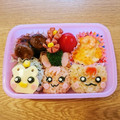 ＊ひーさ＊'s cooksnap of when they made ヒーリングっどプリキュア キャラ弁デコ弁.