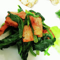 サクタ４'s cooksnap of when they made ほうれん草とベーコンのバター炒め.