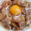 ブりゃん's cooksnap of when they made チョイ甘バター醤油の豚きのこランチ丼.