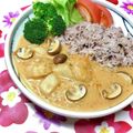 ぽんしゅラブ子's cooksnap of when they made レストラン風♪シーフードのクリームカレー.