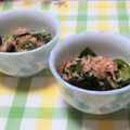 ももいろさくら's cooksnap of when they made わかめでカサ増し！ほうれん草のお浸し♪.