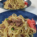ｸﾏﾘｴ's cooksnap of when they made 牛肉と長ねぎのオイスターソース焼きそば。.
