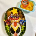 ♡アリスmama♡'s cooksnap of when they made キャラ弁 簡単 機界戦隊ゼンカイジャー.