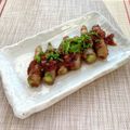 FGO☆'s cooksnap of when they made オクラ豚肉巻き梅肉ソース.