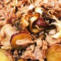 Magpie's cooksnap of when they made サクッホクッ♪さつまいもと豚肉の甘辛炒め.