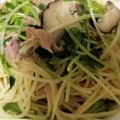 クックみみこ☆'s cooksnap of when they made バター醤油♪ツナとしめじと豆苗のパスタ.