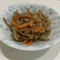 ちゃらんJP's cooksnap of when they made 我が家の♡簡単♡挽き肉きんぴらごぼう♡.