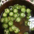 ちゃぎー's cooksnap of when they made 夏野菜★ おくらのお味噌汁.