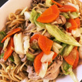 丸顔の妖精's cooksnap of when they made 餃子の王将風しょうゆ焼きそば.