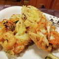 ダッフィーニーうに's cooksnap of when they made 海老と玉ねぎ　人参長ねぎの簡単かき揚げ.
