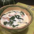 クック5E2Q86☆'s cooksnap of when they made 牛乳とほうれん草の朝スープ.