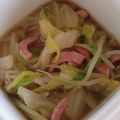 tamago大好き's cooksnap of when they made ウインナーと白菜のスープ.