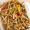 ko1101zu's cooksnap of when they made パプリカしめじごぼうのマスタードきんぴら.