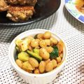 フジぽん's cooksnap of when they made 大豆と胡瓜のキムチ和え☆きな粉入り.
