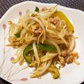 ☆あいちゃん's cooksnap of when they made もやしとほうれん草のピリ辛炒め.