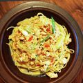 ボルゲン's cooksnap of when they made サーモンとほうれん草の牛乳クリームパスタ.