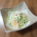 やなぎだまこ's cooksnap of when they made 新食感♪簡単 柿とキャベツのサラダ.
