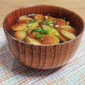 Yukiまむ's cooksnap of when they made ◆みょうがとなめこのお味噌汁◆.
