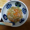ぽんぽこっぴ's cooksnap of when they made ナスと挽肉の味噌あんかけ〜離乳食後期