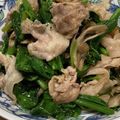 ねみねみ's cooksnap of when they made ほうれん草と豚バラ肉のニンニク炒め.