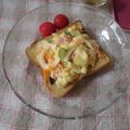 violets's cooksnap of when they made ＊簡単＊ポテトサラダのオープンサンド.