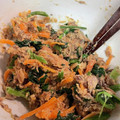 namico☆☆'s cooksnap of when they made 簡単！さば缶(味付)のおからパウダー和え.