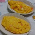 赤い電話's cooksnap of when they made ふんわりカニカマチーズオムレツ.