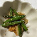 __MUGI's cooksnap of when they made 絹さやちくわ炒め.