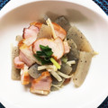 yu228's cooksnap of when they made こんにゃくとえのきのベーコン炒め.
