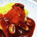 ちぃちゃん31513's cooksnap of when they made 簡単オムライス☆きのこソース.