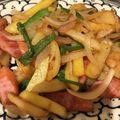 yuko16's cooksnap of when they made じゃがいもとウィンナーのカレー炒め.