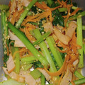 ブランシュkuu's cooksnap of when they made お弁当のおかず☆小松菜とハムの中華炒め.