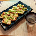 FGO☆'s cooksnap of when they made おうち居酒屋★ちくわのひとくちピザ.