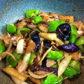 ツンデレラキッチン's cooksnap of when they made なすと玉ねぎとしめじのポン酢炒め.