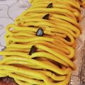 みみよりちゃん's cooksnap of when they made 簡単！かぼちゃのミニモンブランの作り方.
