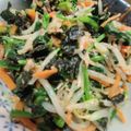 ウルトラかず's cooksnap of when they made 長岡っ子　給食不動人気メニュー海苔酢和え.