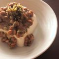 ※ぴーまん's cooksnap of when they made 忙しい朝にも◎冷奴のゴマ高菜納豆がけ.