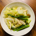 もも・グレース's cooksnap of when they made きのことキャベツのレモンソース和え.