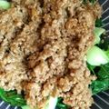 あれっこ母さん's cooksnap of when they made チンゲンサイのピリ辛肉味噌あんかけ.