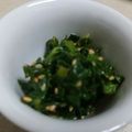 naocolin's cooksnap of when they made セロリの葉っぱの和え物.