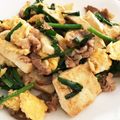 みやむっち's cooksnap of when they made 豚バラ肉と豆腐とニラのチャンプルー.