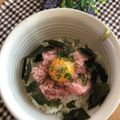 2880naaao's cooksnap of when they made たまごがとろ〜りネギトロ丼.