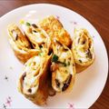 麻's cooksnap of when they made 椎茸の風味が最高☆卵焼き～☆.