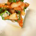 ˚✧₊⁎ゆう˚✧₊⁎'s cooksnap of when they made 簡単！冷奴のキムチおくらのせ♪.
