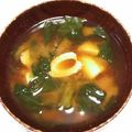 わたさな2016's cooksnap of when they made ❁竹輪と小松菜のお味噌汁❁.