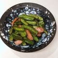 かおりり5's cooksnap of when they made シカクマメとベーコンのバター醤油炒め.